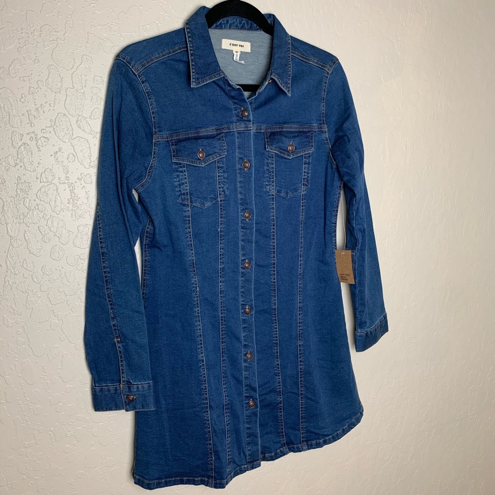 Denim Long sleeve dress